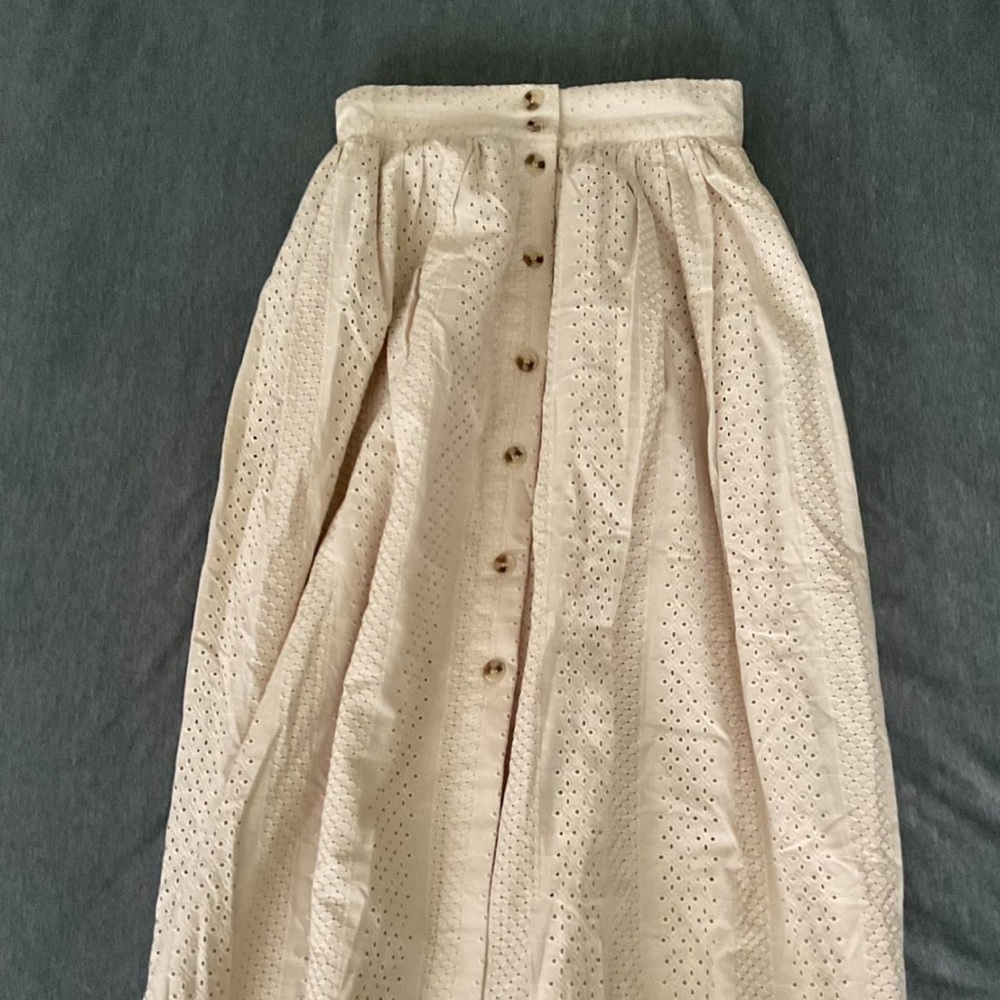 H&M midi eyelet skirt
